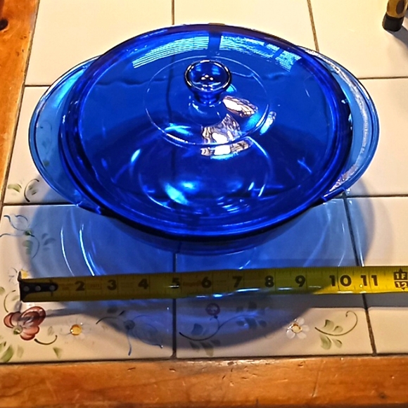 Anchor Hocking Cobalt Blue 2 Quart, 9" Round Covered Lid Casserole Dish. Colbat. - Picture 9 of 13